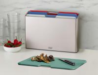 Joseph Joseph folio ™   Coast Silver, 4 tablas grandes codificadas por color, antideslizantes, aptas para lavavajillas - details 1