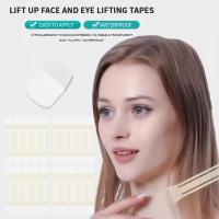 20pcs Cinta De Levantamiento Facial Y Cuello Adhesivos Invisibles Para El Cuello Con Bandas Elásticas Reemplazo De Cintas De Levantamiento - details 3