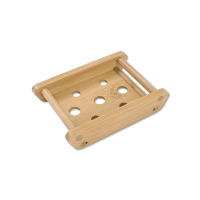 Porta Saboneta De Bambú Natural Madera Soporte Para Baño Almacenamiento Portátil Placa Caja Contenedor Decoración Del Hogar - details 8