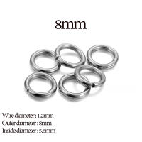 Anillos Abiertos De Acero Inoxidable 30-200Pcs 3-25mm Para Fabricación De Joyas DIY Conectores Y Accesorios De Encuentros - details 6