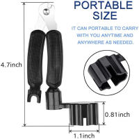 Herramienta De Cambio De Cordas De Guitarra Miwayer Tres En Uno Cortador Y Enrollador De Cordas Con Ajuste De Presión Fácil Herramienta De Extraer Cordas De Guitarras - details 4