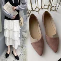 Women's shoes, stylish patchwork mules, pointed ballet flats, slip-on casual shoes, women's loafers - details 7
