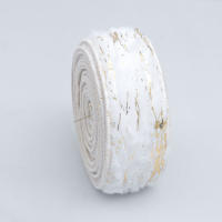 Cinta De Velocidad Blanca Para Decoración De Navidad 1M Ancho 5CM Cinta De Foil Caliente Para Arbol De Navidad Y Coronas - details 1