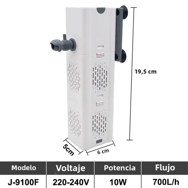 Bomba De Oxygenación Silenciosa Para Acuario Interior Submersible Aerator De Agua Con Generador De Ondas 220V Para Tanque De Peces - 1