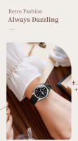 Reloj De Mujer OLEVS Original Con Correa De Cuero Impermeable Y Luz Aérea Calendario Sencillo Elegante Casual De Lujo Moda Quartzo - details 8