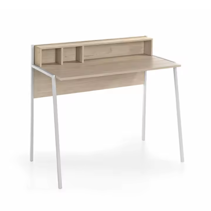 Mesa de estudio de Herdasa, modelo Helsinki, fabricado en melamina y metal - 1