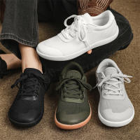 Zapatos De Senderismo Minimalista Para Hombre Con Punta Amplia Y Comodidad Transpirable Zapatillas Verdes 8889 Material De Suela De Goma Cubierta Por Encima Del Tobillo - details 1