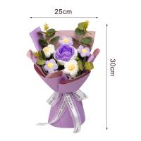 Bouquet De Flores Tejidas Decoración Para El Hogar Para Día Del Maestro Cumpleaños Aniversario Agradecimiento Día De La Madre Regalo Para Mujer - details 5