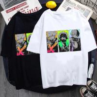 Camiseta Gráfica De Técnica Casual Para Mujer Con Estampado De Deku Bakugou Katsuki Todoroki Shoto Cuello Redondo Manga Corta - details 3