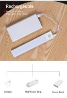 Lámpara Nocturna LED Recargable Por USB Con Sensor De Movimiento Luz Sin Cable Para Armario Cocina Iluminación De Emergencia Rectangular - details 8