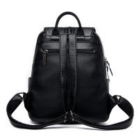 Mochila para mujer, nueva mochila de cuero suave con borlas colgantes, mochila de gran capacidad para estudiantes, mochila de viaje para exteriores - details 4