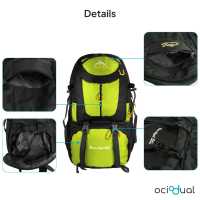 Ociodual Mochila de Senderismo, 50 Litros, Impermeable y Ligera, Color Verde, Múltiples Bolsillos, ideal para Viaje, Montaña, Acampada, Aire libre, Ultraligera - details 6