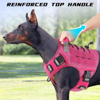 Harnés Táctico Ajustable Para Perros Grandes Con Manija Y Reflectante Para Labrador Retriever Y Siberian Hound - details 3