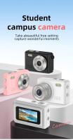 Cámara digital, enfoque automático, cámara de vlogging, cámara digital con zoom digital, cámara compacta portátil antivibración para apuntar y disparar para adolescentes adultos principiantes - details 0