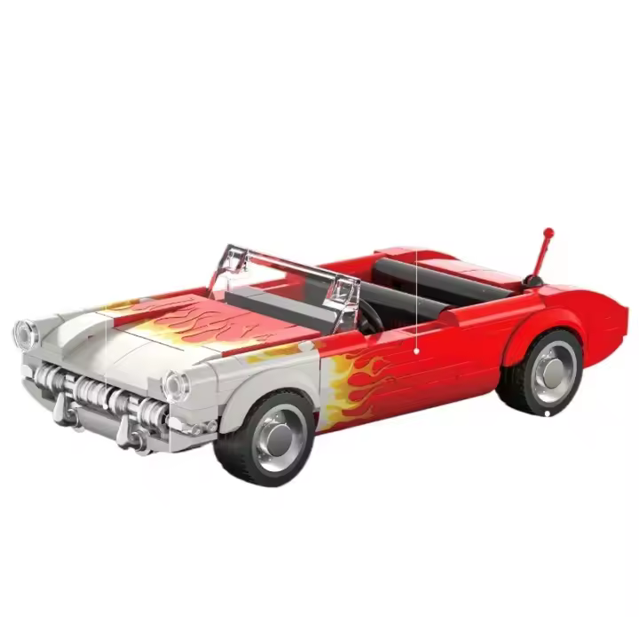 Construcción De Coches Retro C1 Convertibles 249 Piezas Bloques De Construcción Clásicos Para Niños Juguetes Educativos DIY Regalos Para Adultos Decoración De Escritorio - 1