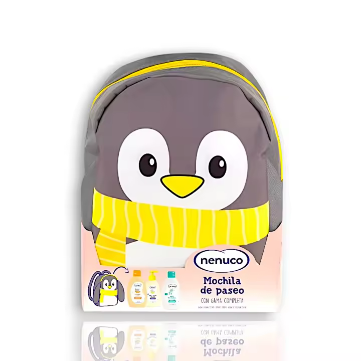 Mochila de Paseo Pingüino - Nenuco (Famosa). - 1