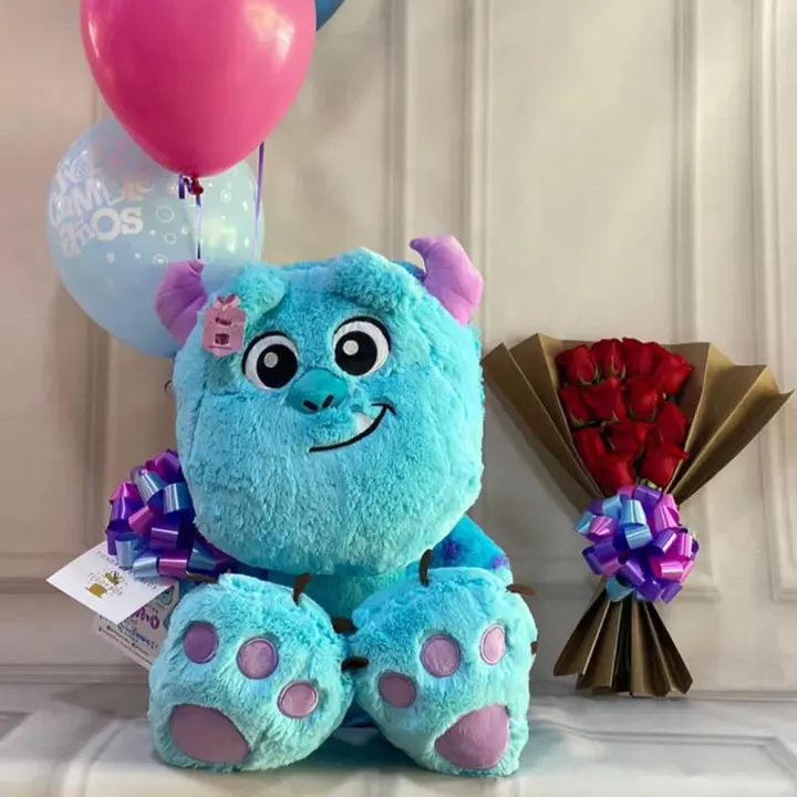Peluche Monster De 26 Cm En Posición Sentada Animal De Peluche Suave Para Niños Y Niñas Regalo De Cumpleaños Para Niños Y Niñas - 1