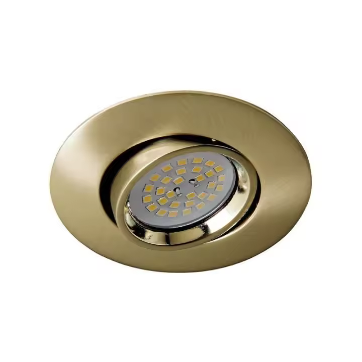 CRISTAL RECORD Aro Empotrable Terra Oro Viejo (basculante) CRISTALRECORD 01-021-04-006 - Diseño Elegante - Ahorro de Energía - 1