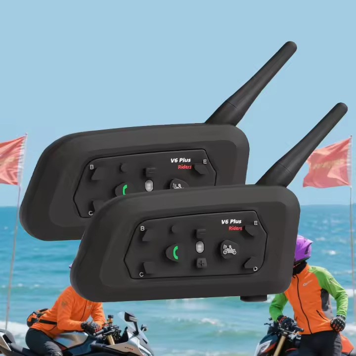 Auriculares Inalámbricos Impermeables V6 Plus - 1500m de Alcance, Reducción de Ruido Avanzada, Chip Qualcomm, Estéreo Surround - 1