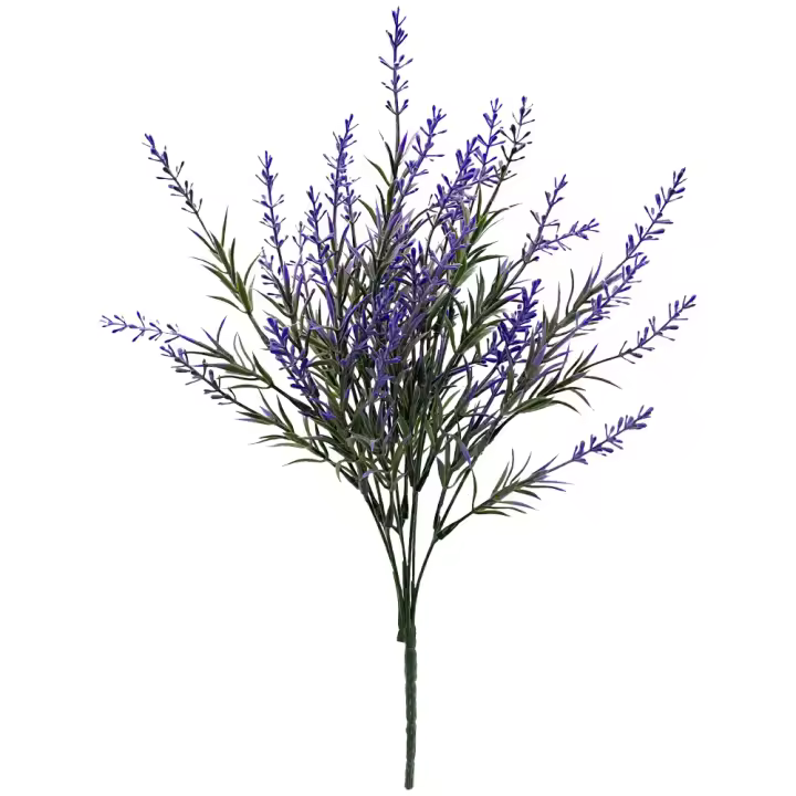 Poenia Arte Floral - Ramo de Lavanda Artificial - Decoración Floral - 38cm - 3pcs - 1