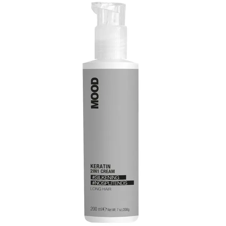 MOOD Keratin Crema Vegana 2 En 1  200 ml Cabello Largo Sin Aclarado - 1