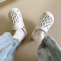 Sandalias De Moda Para Mujer Impermeables Zapatillas De Verano Exterior Plataforma Suave Suela Zapatos Para Jardín Interior Y Enfermería - details 1