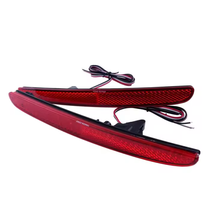Luz De Freno LED Roja ANGRONG Para Honda Civic X FK Type R 09/2016-en Adelante Reflector De Parachoques Trasero Pieza Completa - 1