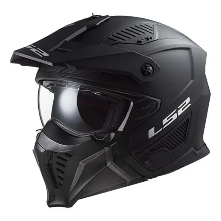 Ls2 Casco Convertible Of606 Drifter Negro Adulto - 1
