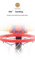 Carro De Baloncesto Vertical Ajustable Para Niños Rebound Deportes Al Aire Libre En Casa Y En El Interior Diseño De Dibujos Animados Interacción Padres-Hijos ABS Plástico Edad Recomendada 6-12 Años Y 14 Años+y - details 7