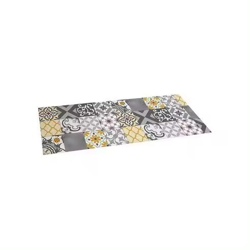 Stor Planet Alfombra de Vinilo Cromado Parche Gris-ámbar 50x140cm - Resistente Al Agua - 1