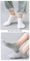 Calcetines De Barco Para Hombre 10/12/20/40 Pares Absorción De Sudor Deportiva Suave No Piloso De Media Caña Color Sólido Para Otoño Y Verano - details 3
