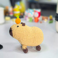 Kit De Crochet De Capybara Regalo De Navidad Para Principiantes Incluye Hilo Fácil Kit De Manualidades Para Amantes Del Crochet - details 0