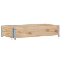 vidaXL Jardinera de madera maciza de pino 100x50 cm Color Marrón,  Negro,  Gris y mas - details 2