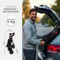 Asalvo Silla de Paseo Nova – Carrito de Bebé Ultraligero y Confortable, Capota Extensible, Fácil de Manejar y Plegado Compacto - details 2