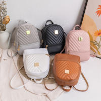 Mochila Mini De Moda Para Mujer En Color Sólido PU Pequeña Bolsos Escolares Para Niñas Bolsas De Viaje Al Aire Libre - details 11