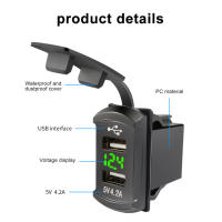 Cargador De Coche PD QC 48W Adaptador Automóvil Impermeable Y Anti-Polvo 12-24V Con Dos Puertos USB Para iPhone Xiaomi Samsung - details 4
