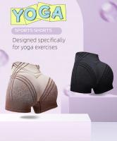 Shorts De Yoga Con Gradiente Para Mujer Cintura Alta Levantamiento De Caderas Y Ajuste Abdominal Deporte Y Fitness Moda Transpirable Y Cómoda - details 0