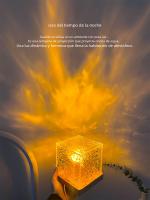 Proyector De Ondas De Agua Luz Nocturna 16 Colores Lámpara De Cristal De Llama Decoración Para Hogares Y Festivales - details 1