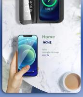 Base De Carga Inalámbrica Con Alarma Y Termómetro Para iPhone 15 14 13 12 11 X Samsung Xiaomi Estación De Carga Rápida - details 3