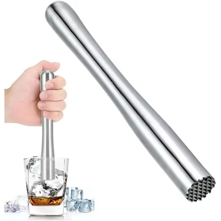 Machacador de bebidas profesional, triturador de hielo de frutas, herramientas de barra de acero inoxidable, herramientas para triturar bebidas de menta y otras frutas. - 1