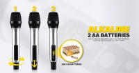 Sistema De Micrófono Inalámbrico De Doble Canal UHF Con ECHO Metal Cordless Para Karaoke Bodas Fiesta Iglesia 60m Rango De Comunicación - details 7
