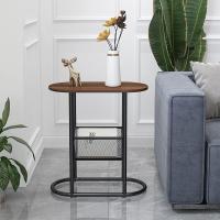 ARISE SHOP-Mesa Auxiliar De Madera, Balcón Mesa De Ocio Mesa De Doble Uso Estante De Flores Multifuncional Y Revistero Sofá Mesa Auxiliar,50X27X54.5CM - details 2