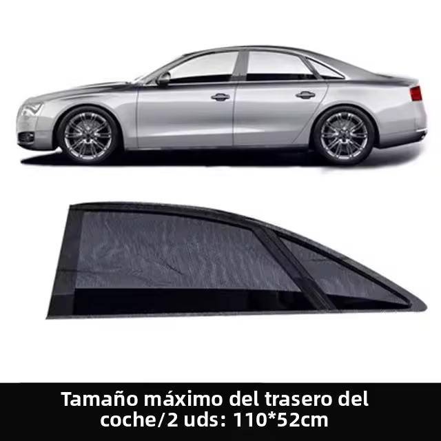 2pcs Cortinas De Sol Para Coche Protección Contra Mosquitos Malla De Repelente De Sol Visera UV Para Ventanas Lateral Material De Tela Estándar - 1
