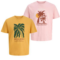 Jack & Jones Hombre Pack 2 Camisetas de Algodón NEW24 Serie JJTILEY Moda Casual Informal Ideal Primavera Verano REF 256774 - details 4