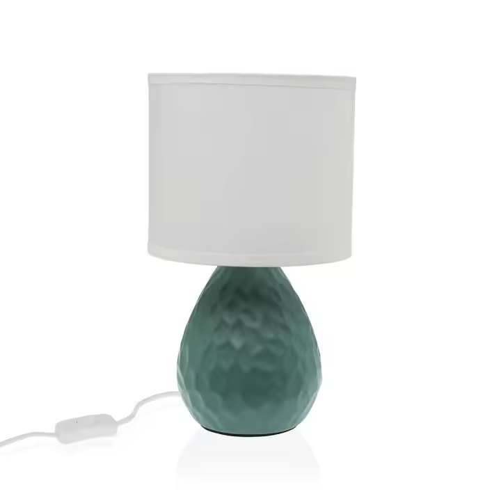 Lámpara de mesa Versa Verde Blanco Cerámica 40 W 15,5 x 27,5 cm - 1