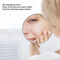 Espejo De Maquillaje Con Aumento Precision Portátil 5/10/20/30x Espejo Cosmético Con Ventosa Y Pinzas Ideal Para Viajes Y Baño - details 5