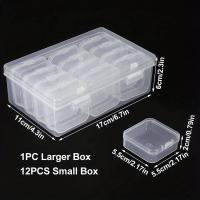 Caja De Plástico Transparente Para Empaque De Joyería De Mujer Caja De Almacenamiento Para Mesa Portátil DIY Hecho a Mano - details 10