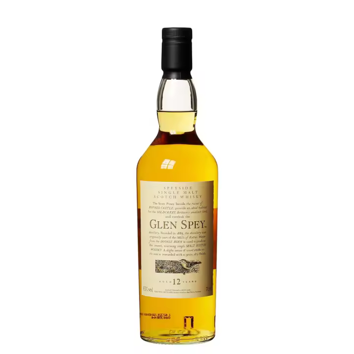 Whisky Glen Spey 12 Años - Botella 70 CL - Speyside Single Malt Scotch - 43% - 1