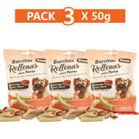 Yommy Pack De 50g-500g Barritas Rellenas Para Perros 50g/Paquete, Golosinas Sticks Para Perro, Delicioso Sabor A Rolls De Pollo, Cheddas Y Panceta, Carne Asada, Snacks De Piel Para Perros - details 11