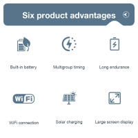 Temporizador De Riego Inteligente Solar WIFI Para Jardín Controlador De Válvula De Agua Digital LCD Sistema De Irrigación Automática 1/2 Camino - details 19